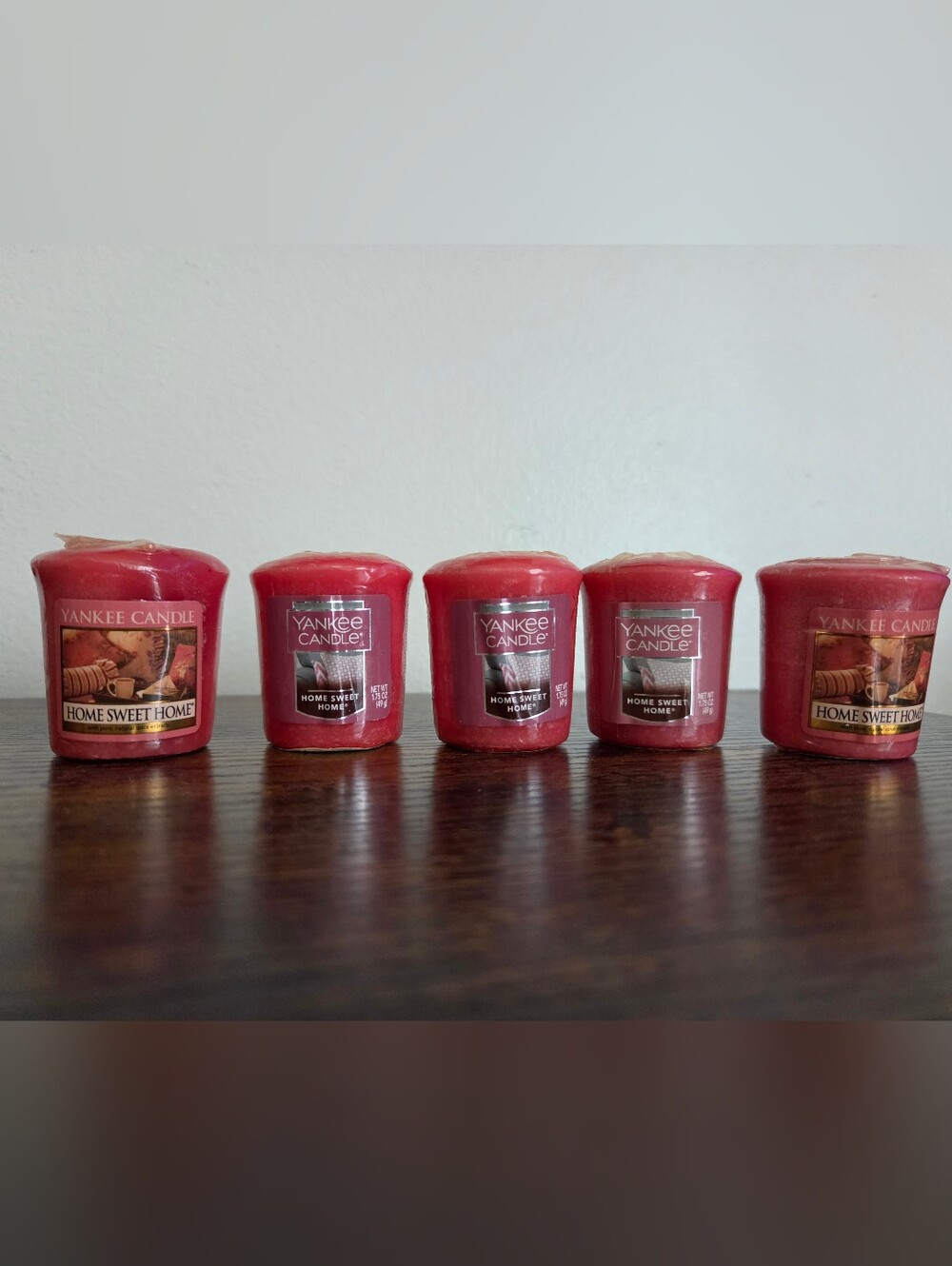 Yankee Candle Votive Lot Of 5 - Home Sweet Home